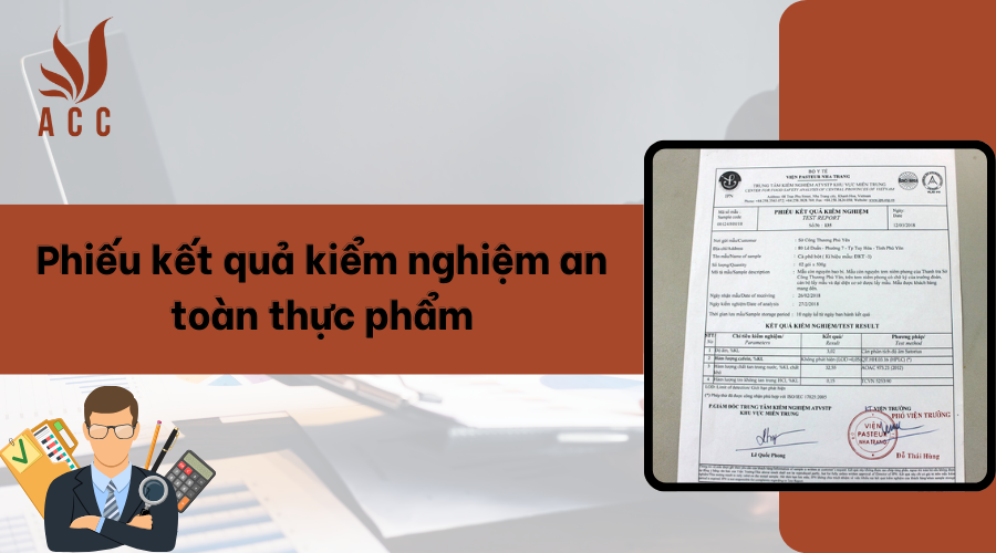 Phiếu kết quả kiểm nghiệm an toàn thực phẩm [Mới nhất 2024]