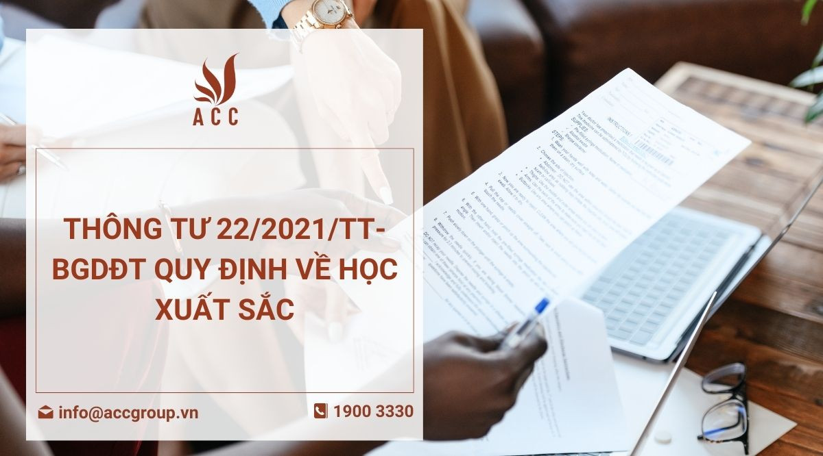 Thông tư 222021TT-BGDĐT quy định về học xuất sắc