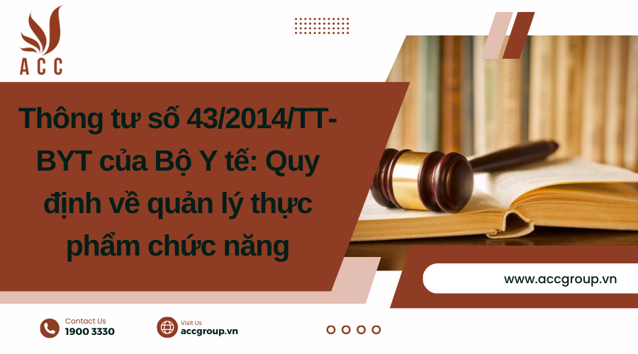 Thông tư số 43/2014/TT-BYT của Bộ Y tế: Quy định về quản lý thực phẩm chức năng