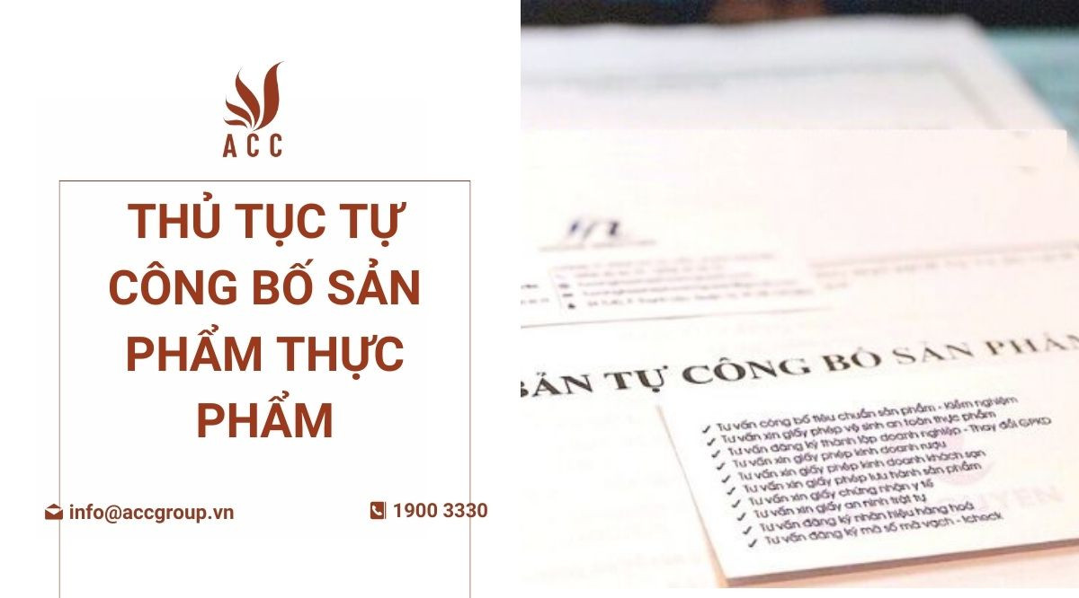 Thủ tục tự công bố sản phẩm thực phẩm