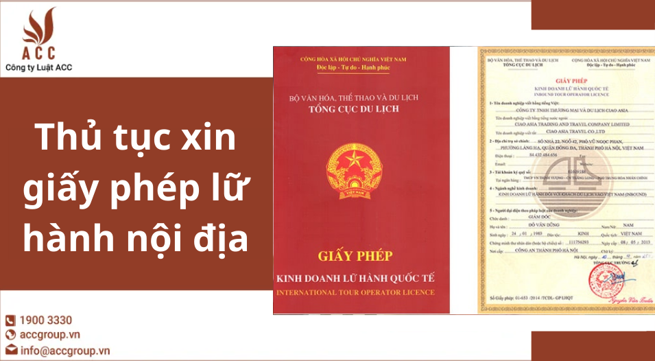 Thủ tục xin giấy phép lữ hành nội địa