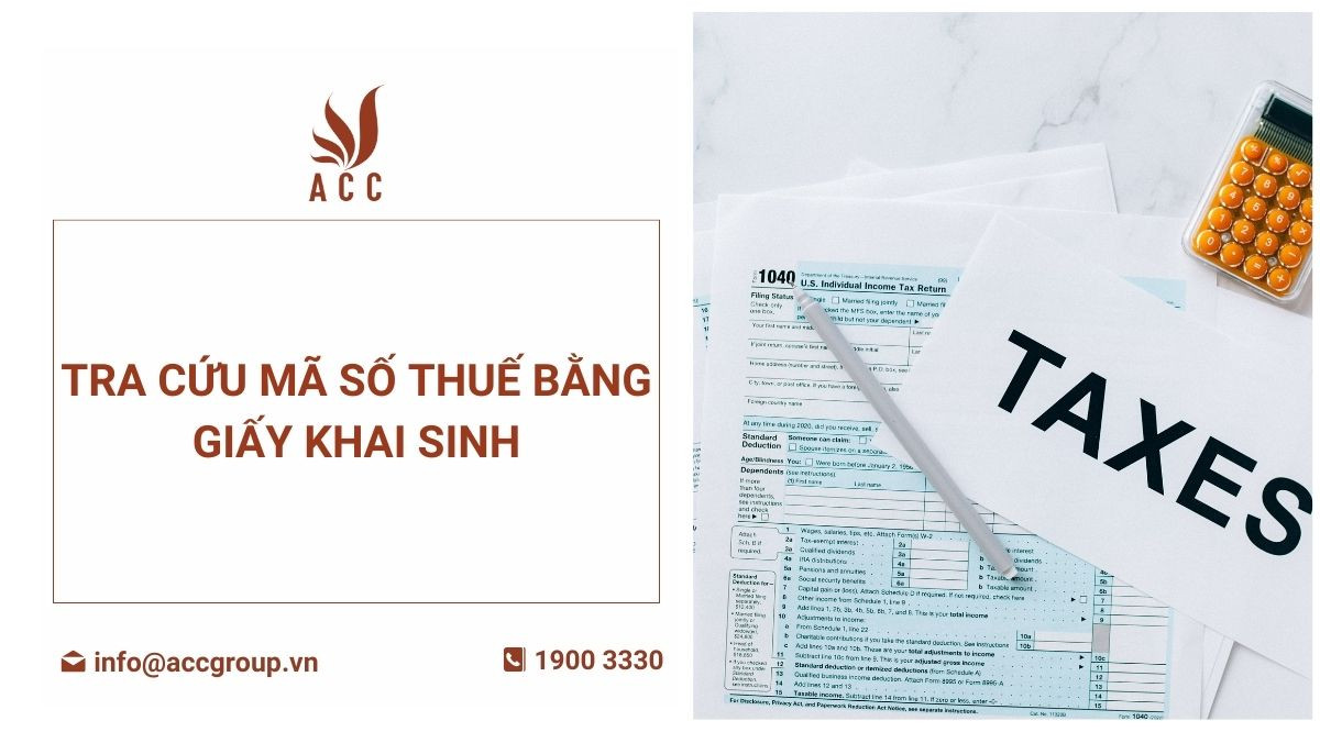 Tra cứu mã số thuế bằng giấy khai sinh