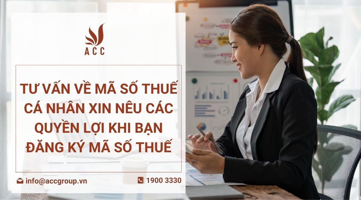 Tư vấn về mã số thuế cá nhân xin nêu các quyền lợi khi bạn đăng ký mã số thuế