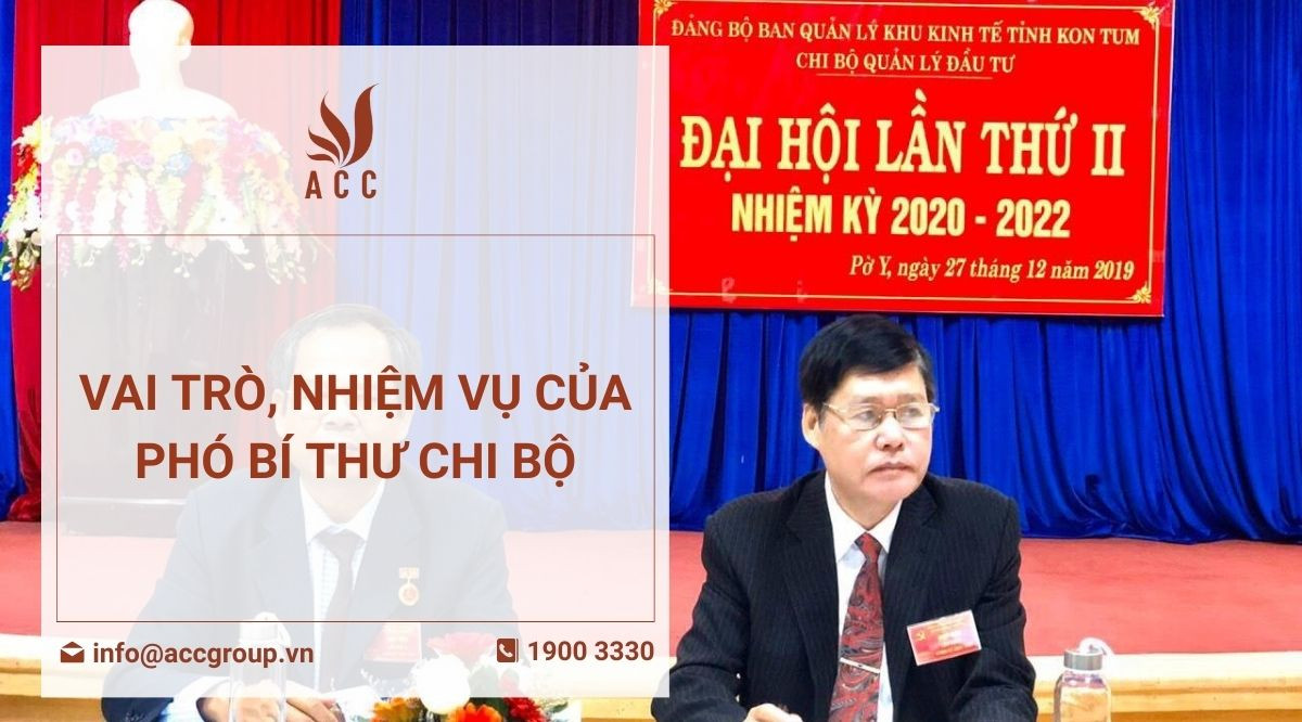 Vai trò, nhiệm vụ của phó bí thư chi bộ