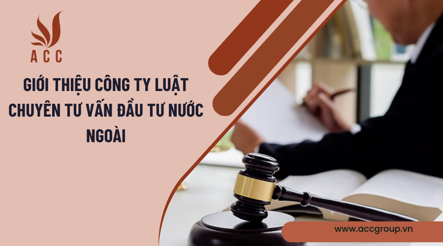 Giới thiệu công ty luật chuyên tư vấn đầu tư nước ngoài