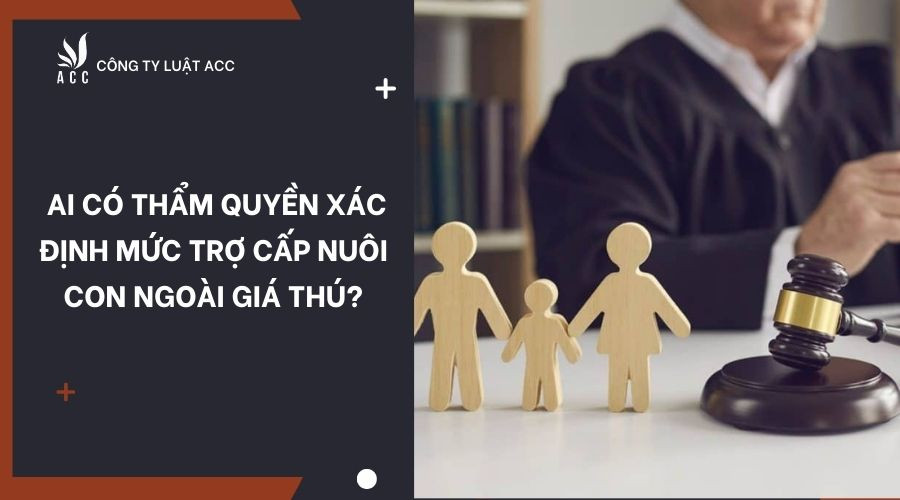 Ai có thẩm quyền xác định mức trợ cấp nuôi con ngoài giá thú?