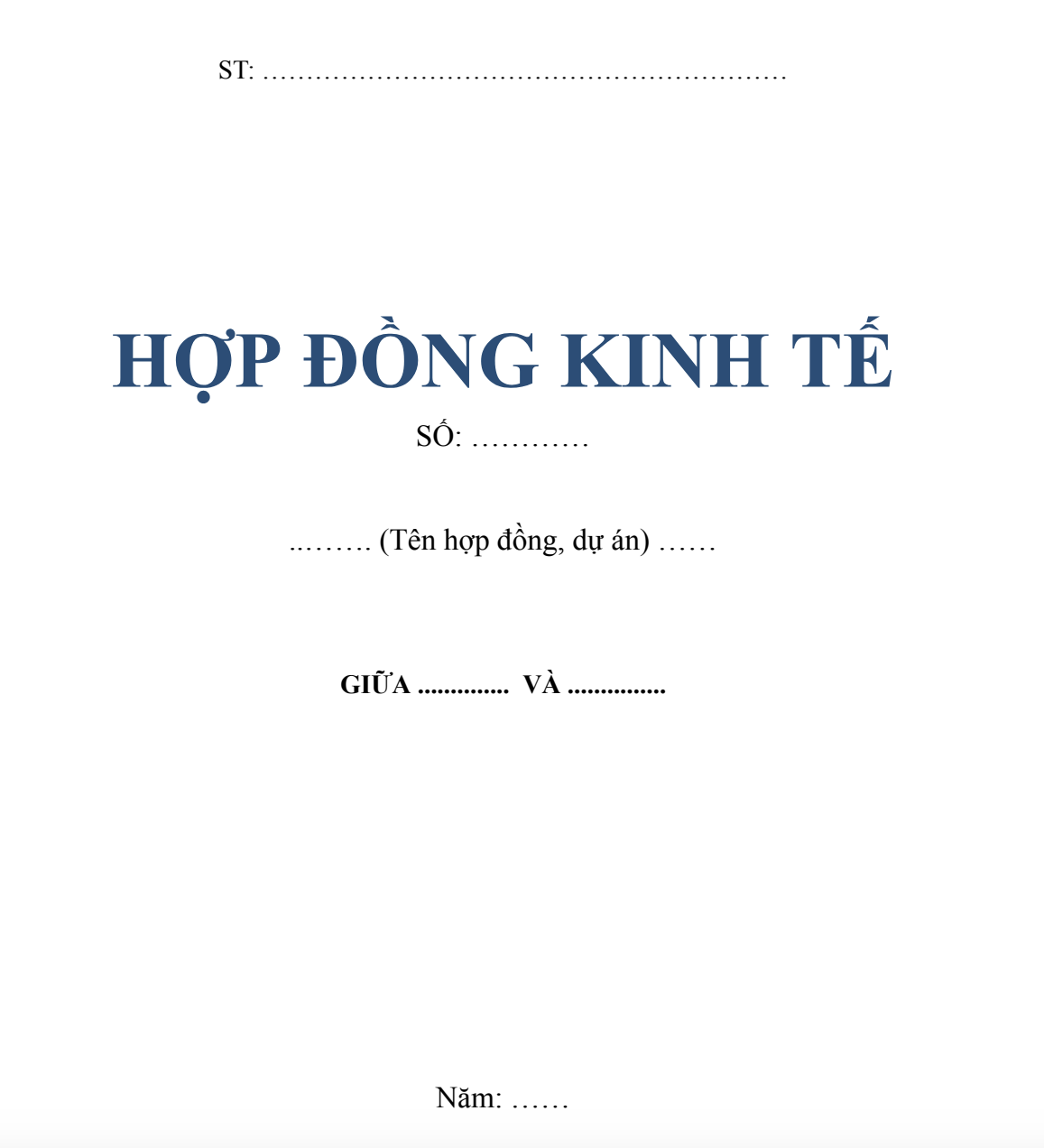 Top các mẫu bìa hợp đồng kinh tế