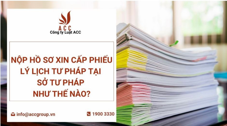 Nộp hồ sơ xin cấp phiếu lý lịch tư pháp tại Sở Tư pháp như thế nào?