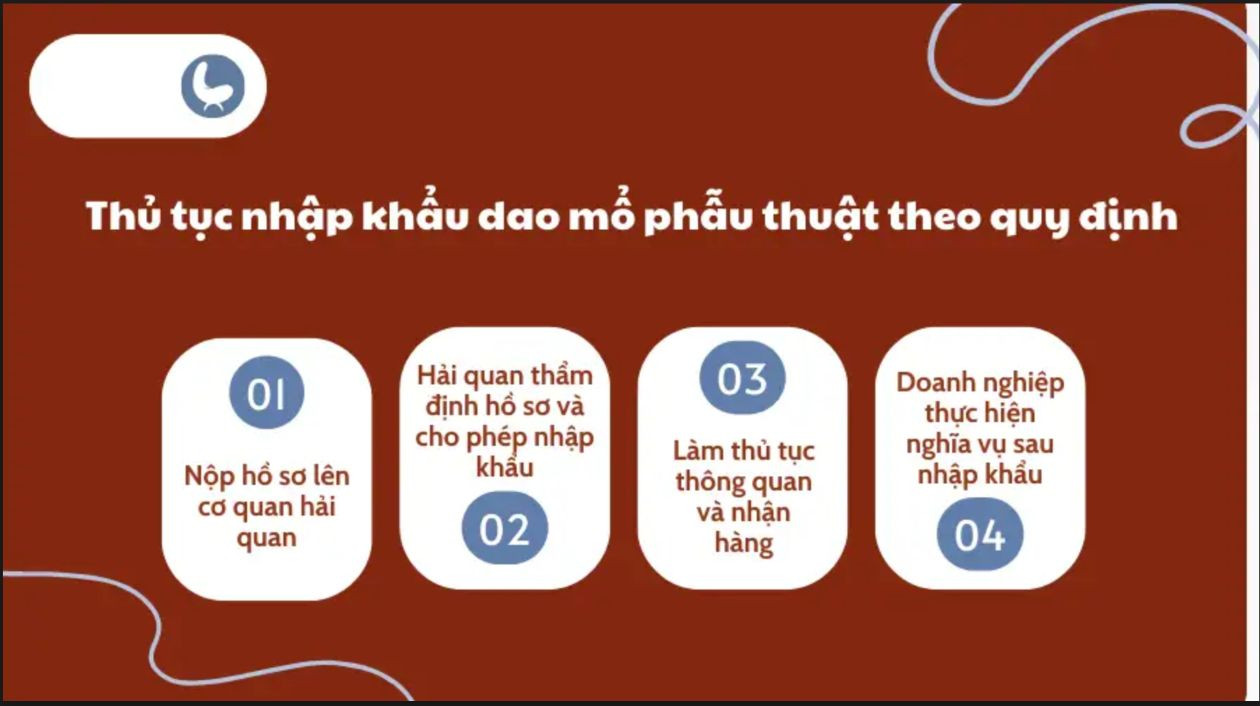 Thủ tục nhập khẩu dao mổ phẫu thuật theo quy định