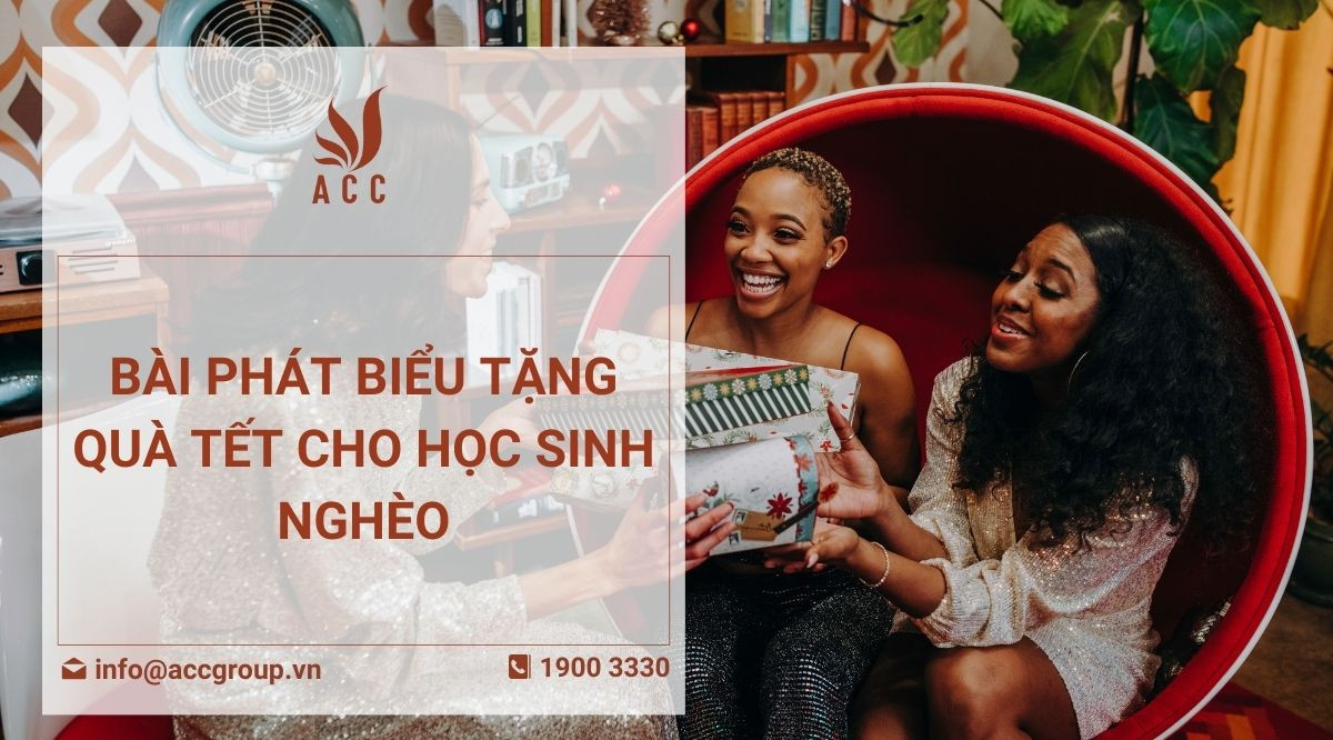 Bài phát biểu tặng quà Tết cho học sinh nghèo