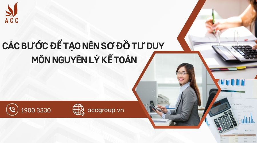 Các bước để tạo nên sơ đồ tư duy môn nguyên lý kế toán