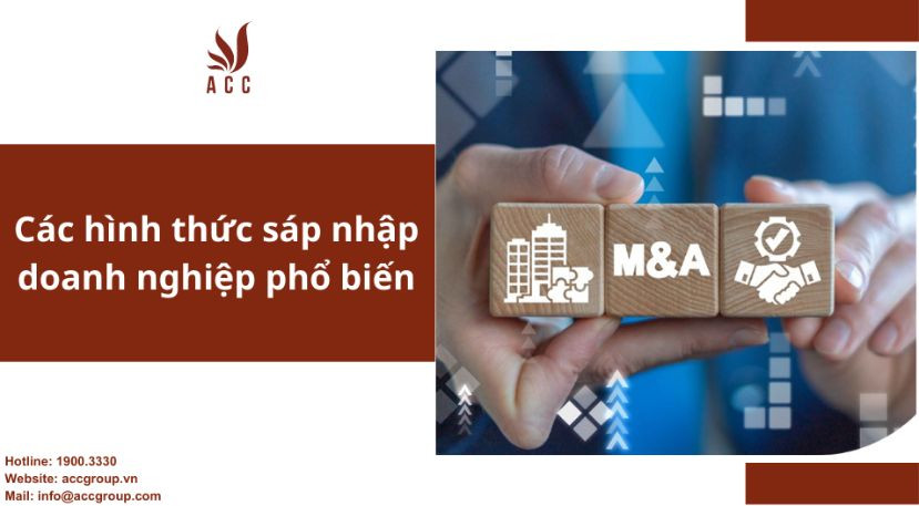 Các hình thức sáp nhập doanh nghiệp phổ biến