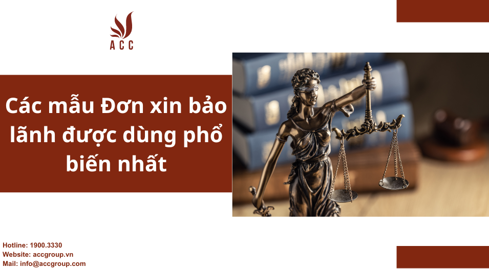 Các mẫu Đơn xin bảo lãnh được dùng phổ biến nhất