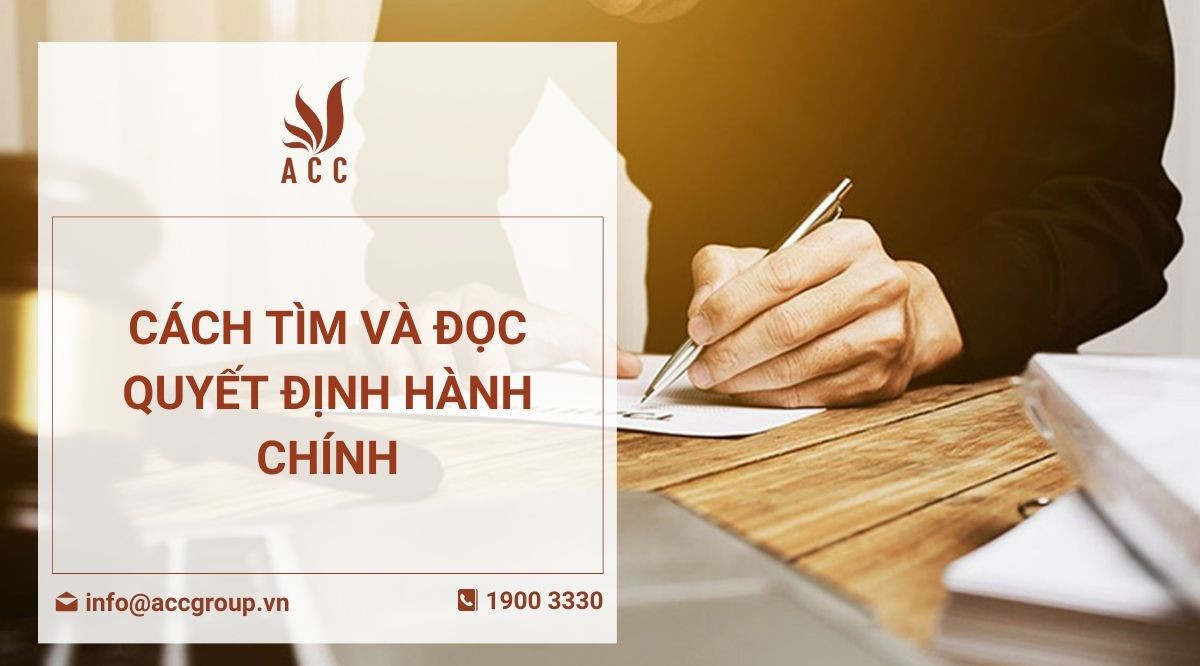 Cách tìm và đọc quyết định hành chính