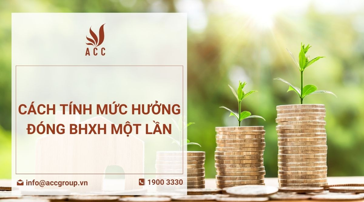 Cách tính mức hưởng đóng BHXH một lần