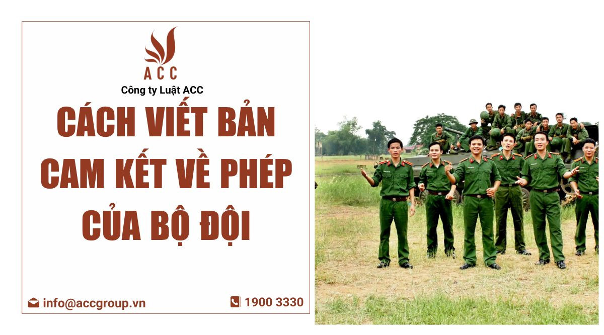 Cách viết bản cam kết về phép của bộ đội