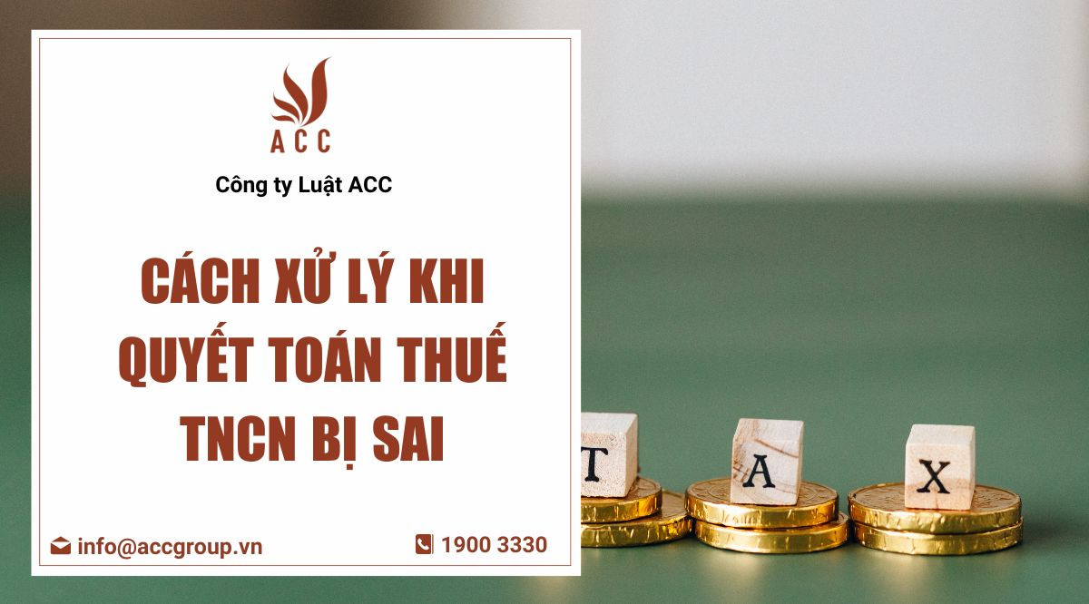 Cách xử lý khi quyết toán thuế TNCN bị sai