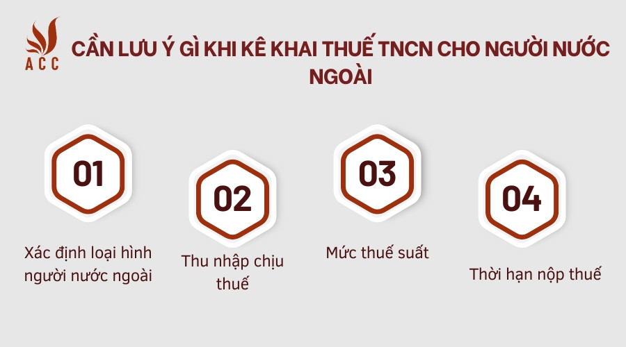 Cần lưu ý gì khi kê khai thuế TNCN cho người nước ngoài