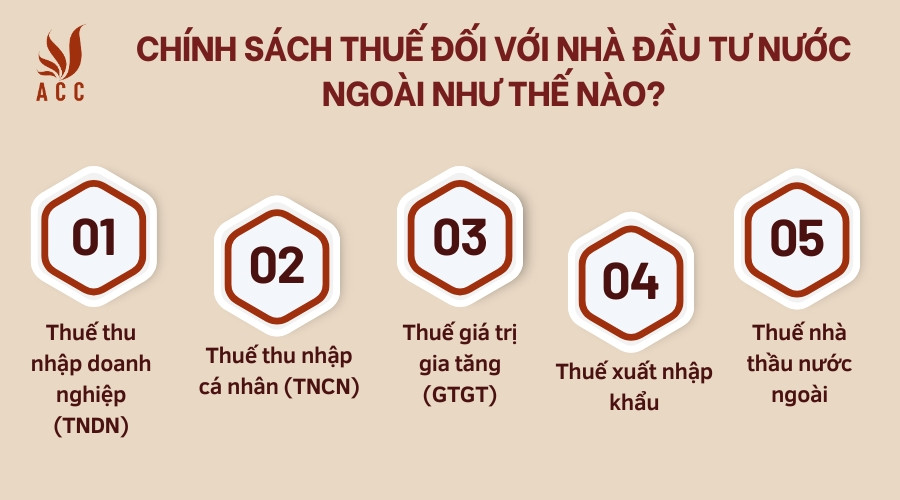 Chính sách thuế đối với nhà đầu tư nước ngoài như thế nào?