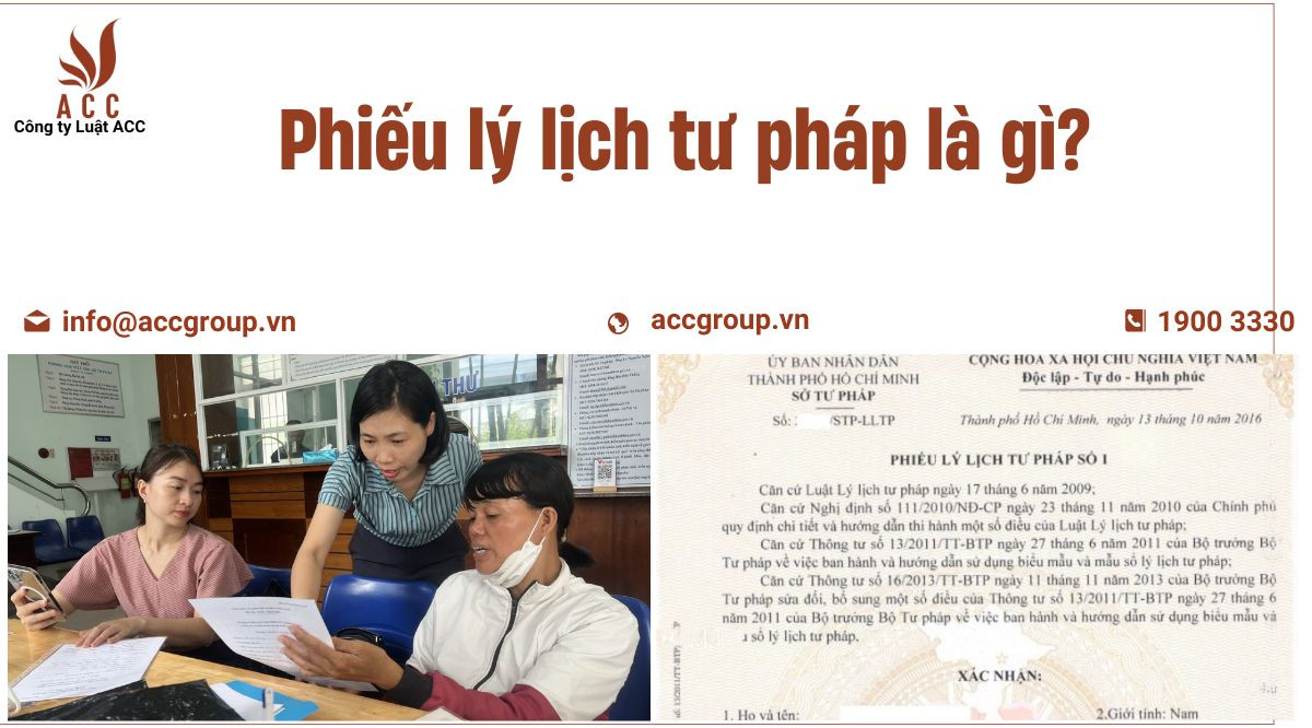 Phiếu lý lịch tư pháp là gì?