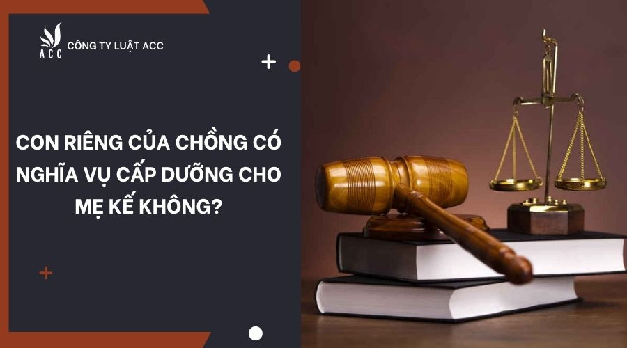 Con riêng của chồng có nghĩa vụ cấp dưỡng cho mẹ kế không?