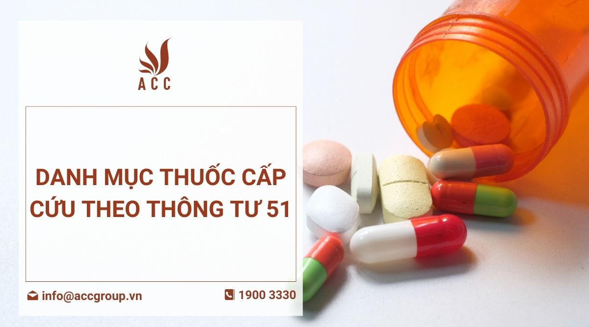 Danh mục thuốc cấp cứu theo thông tư 51