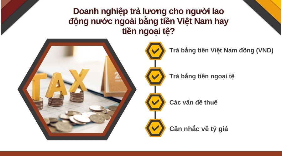 Doanh nghiệp trả lương cho người lao động nước ngoài bằng tiền Việt Nam hay tiền ngoại tệ?