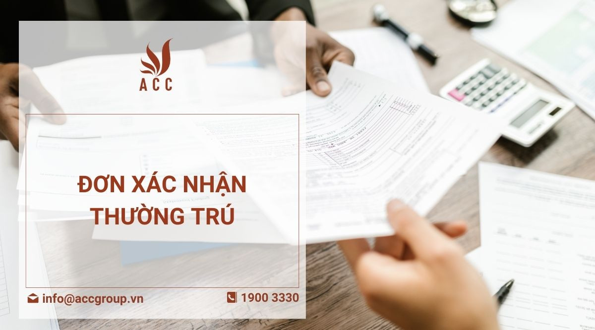 Đơn xác nhận thường trú