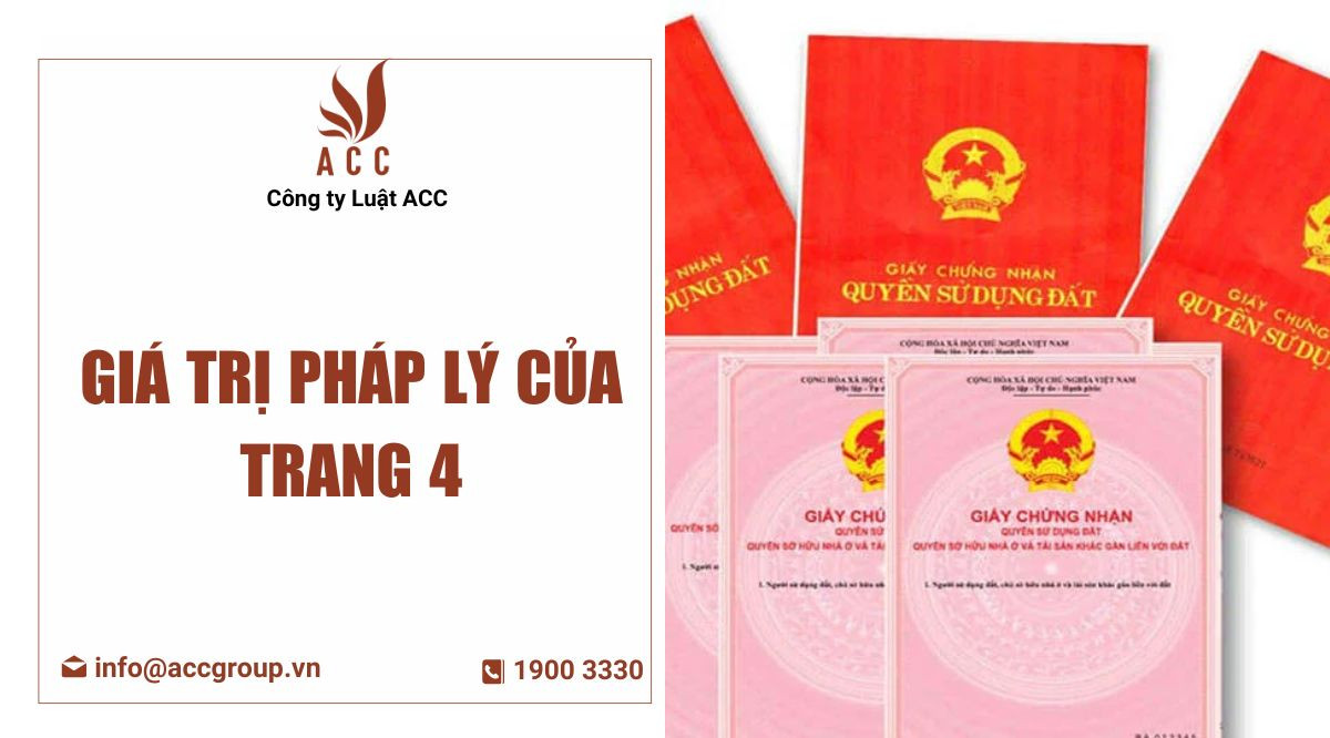Giá trị pháp lý của trang 4
