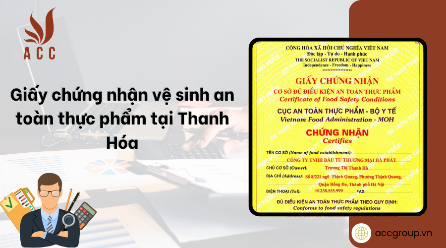 Giấy chứng nhận vệ sinh an toàn thực phẩm tại Thanh Hóa