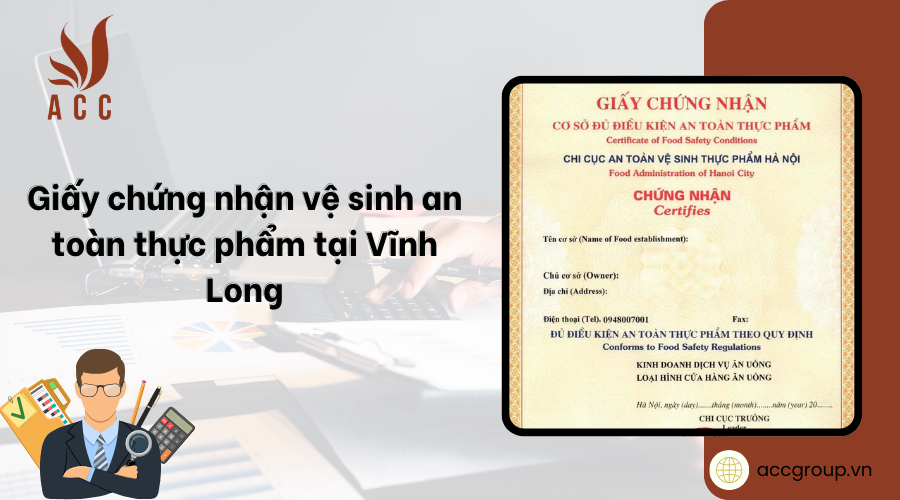 Giấy chứng nhận vệ sinh an toàn thực phẩm tại Vĩnh Long