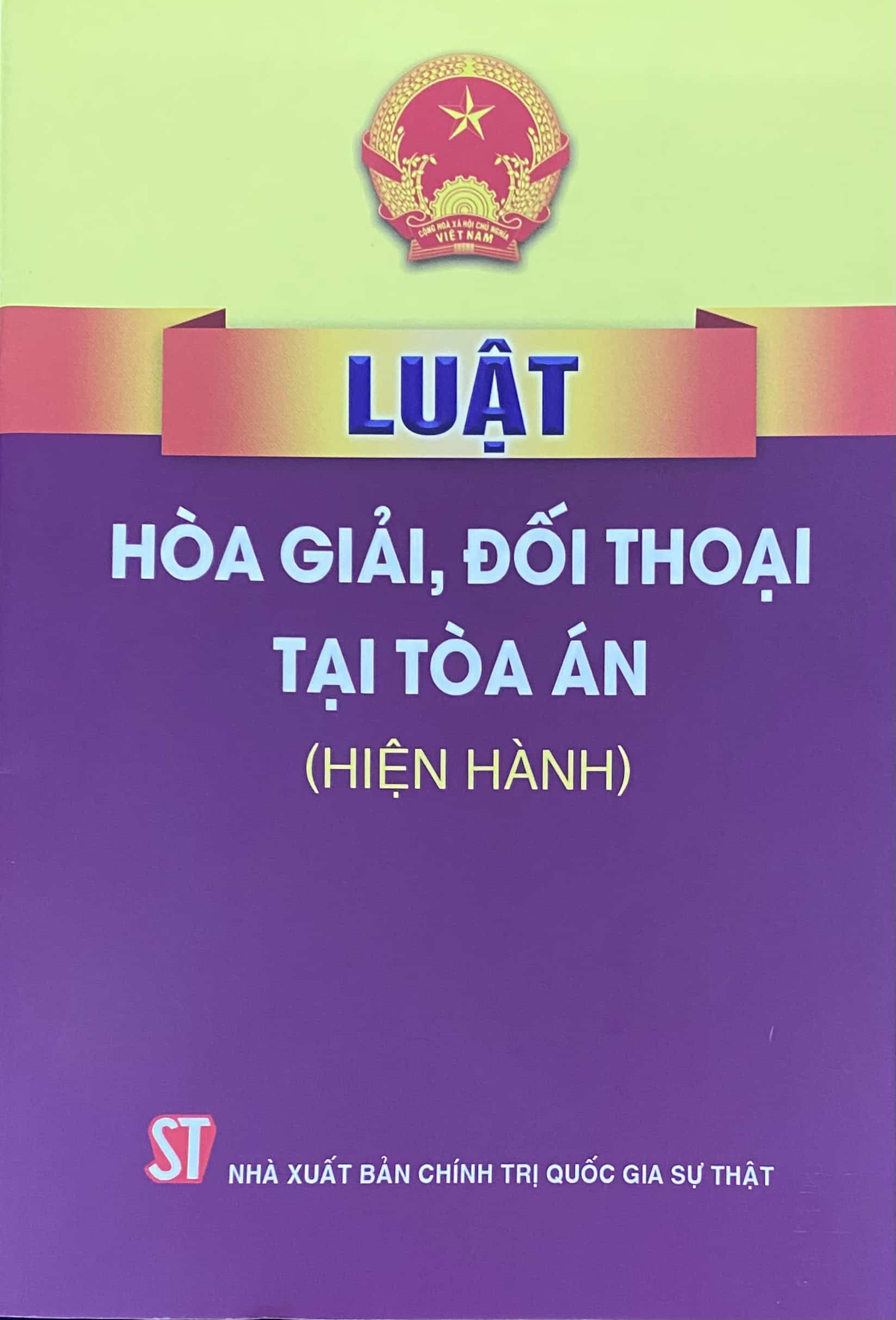 Luật Hòa giải đối thoại tại Tòa án số 58/2020/QH14 mới nhất