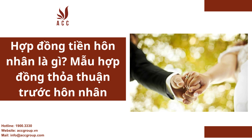 Hợp đồng tiền hôn nhân là gì? Mẫu hợp đồng thỏa thuận trước hôn nhân