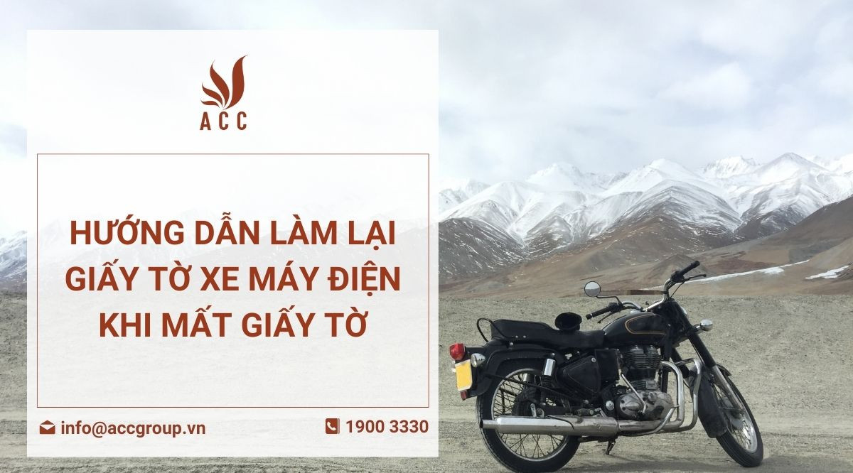 Hướng dẫn làm lại giấy tờ xe máy điện khi mất giấy tờ