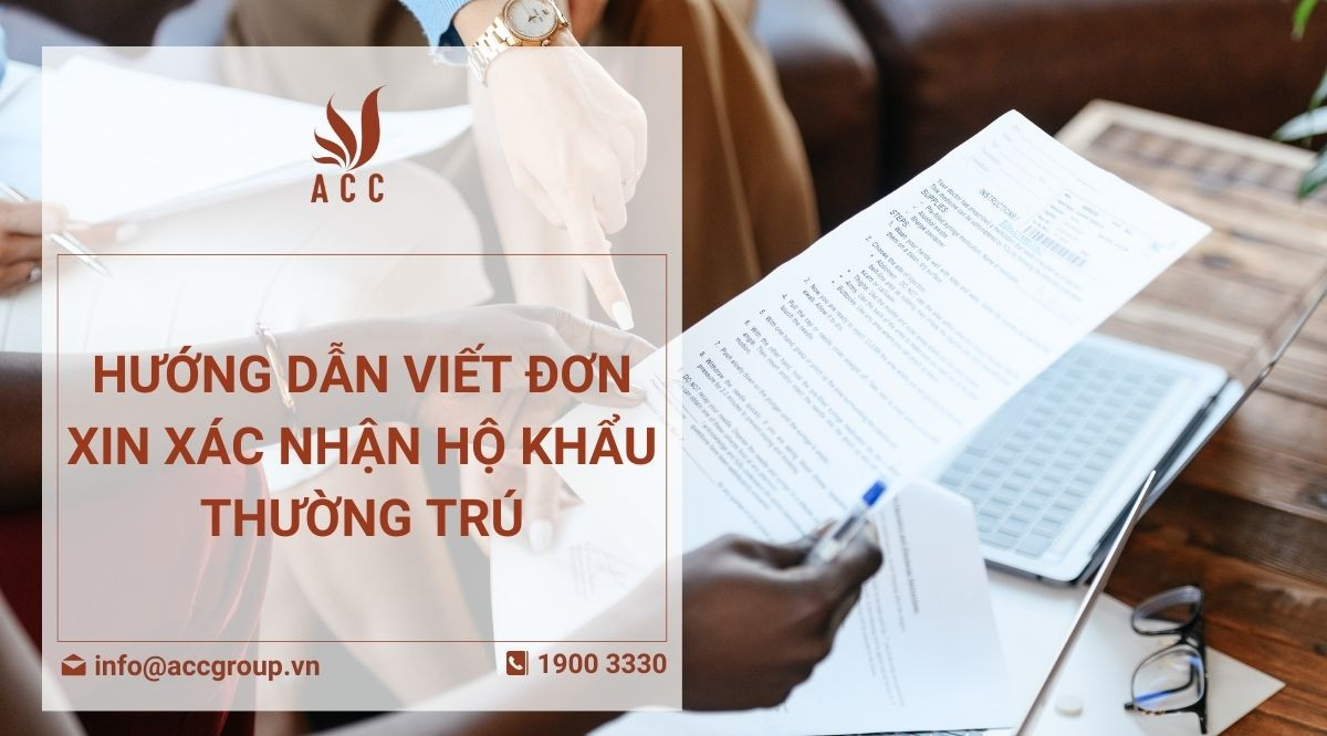 Hướng dẫn viết đơn xin xác nhận hộ khẩu thường trú