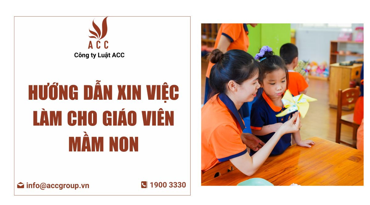 Hướng dẫn xin việc làm cho giáo viên mầm non