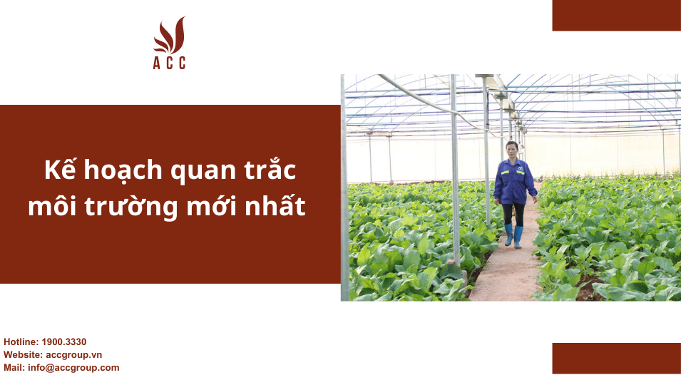 Kế hoạch quan trắc môi trường mới nhất
