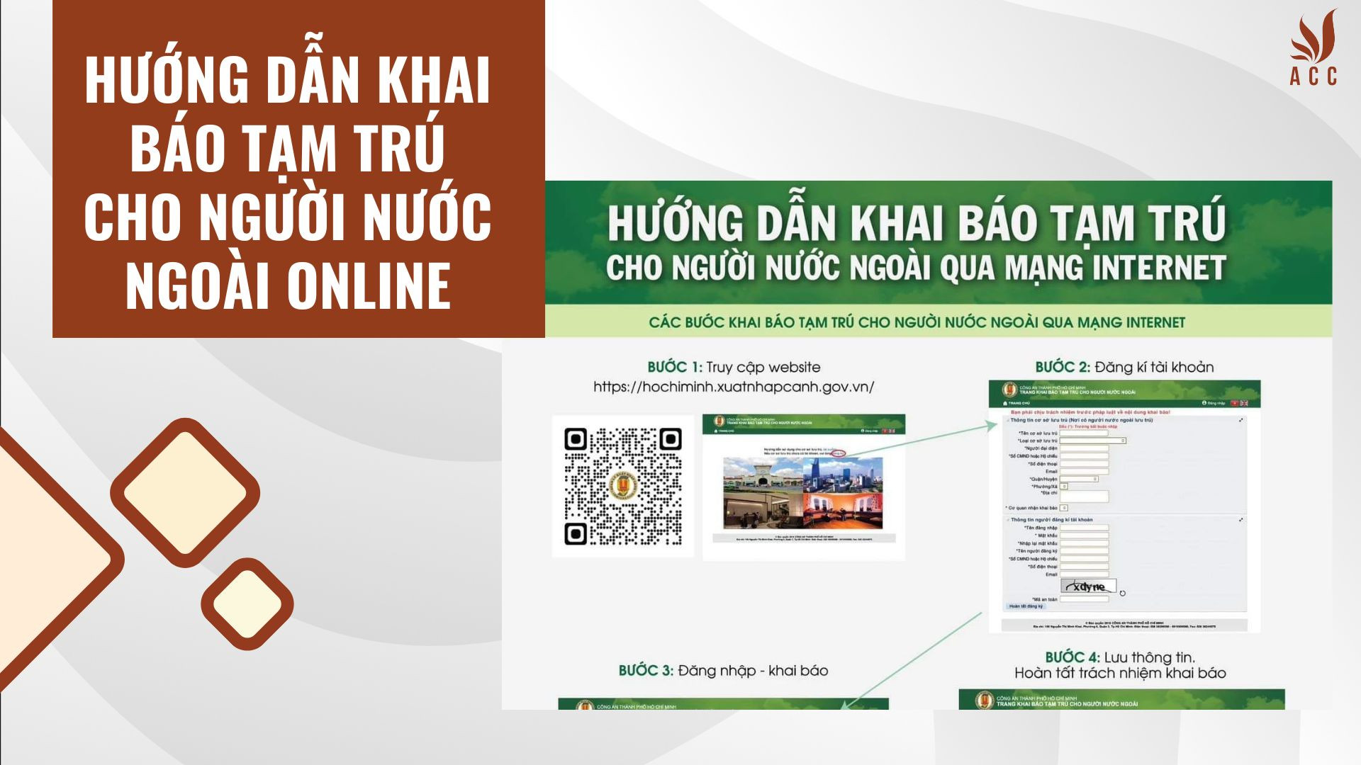 Hướng dẫn khai báo tạm trú cho người nước ngoài online