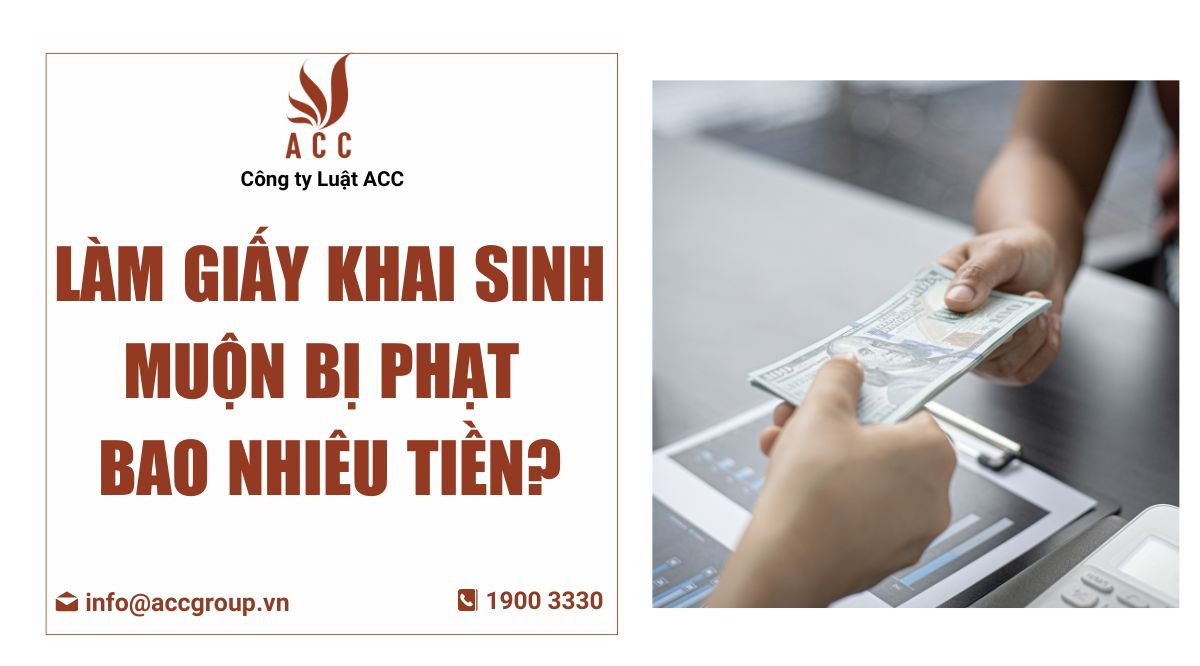 Làm giấy khai sinh muộn bị phạt bao nhiêu tiền?