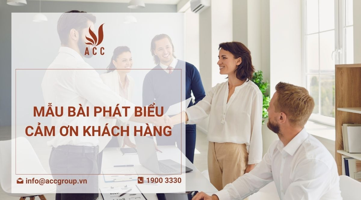 Mẫu Bài phát biểu cảm ơn khách hàng