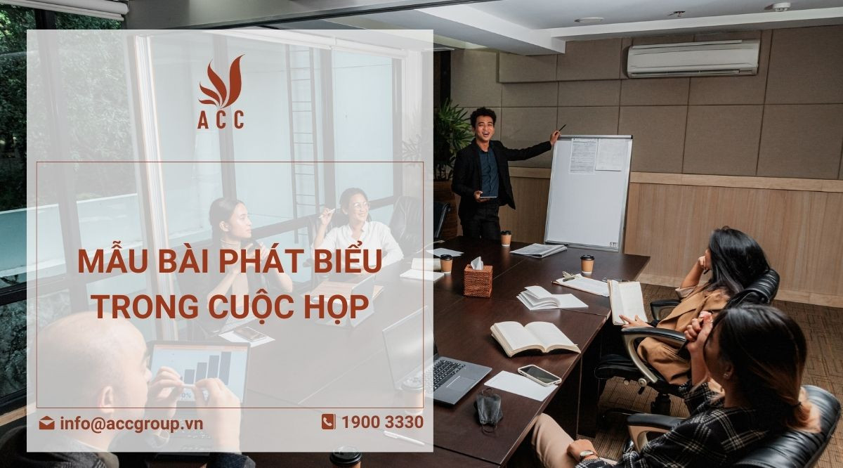 Mẫu bài phát biểu trong cuộc họp