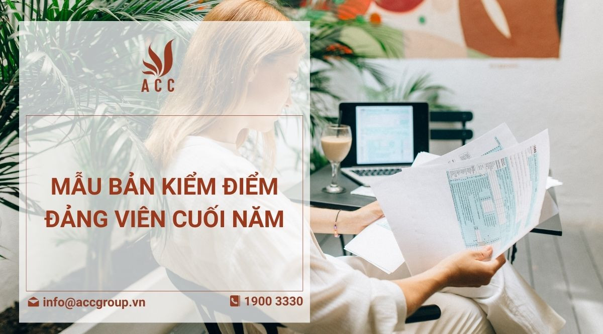 Mẫu bản kiểm điểm đảng viên cuối năm