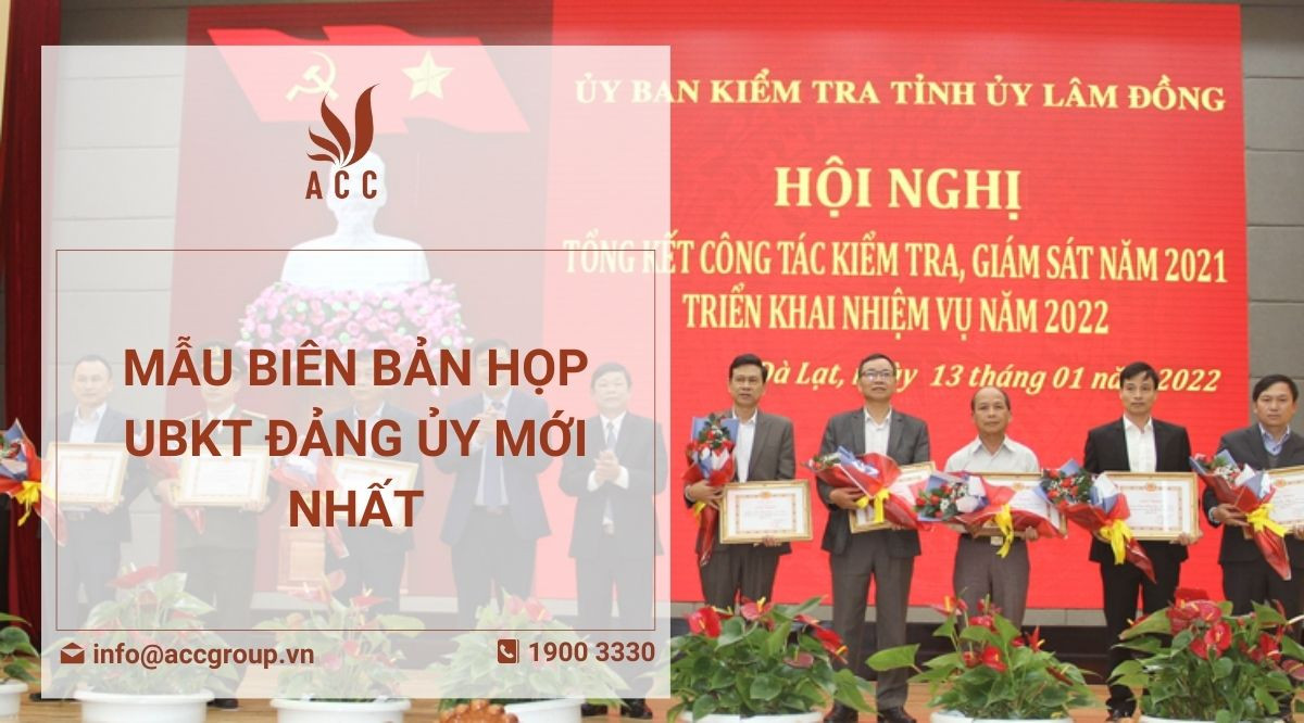 Mẫu biên bản họp UBKT đảng ủy mới nhất
