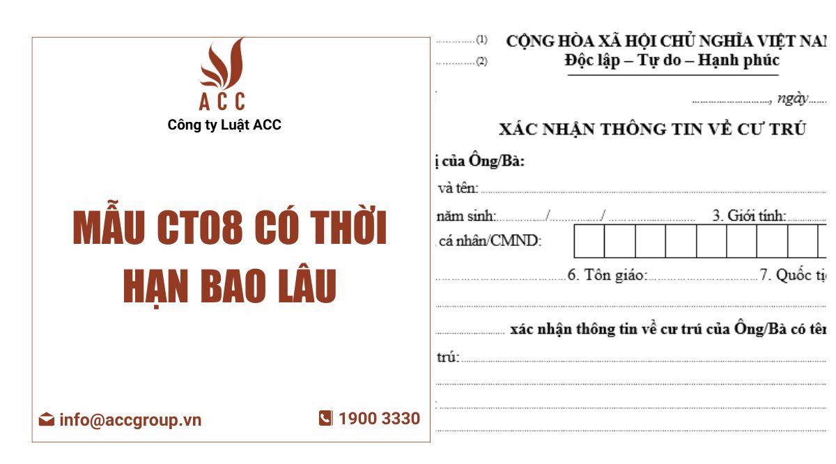 Mẫu ct08 có thời hạn bao lâu