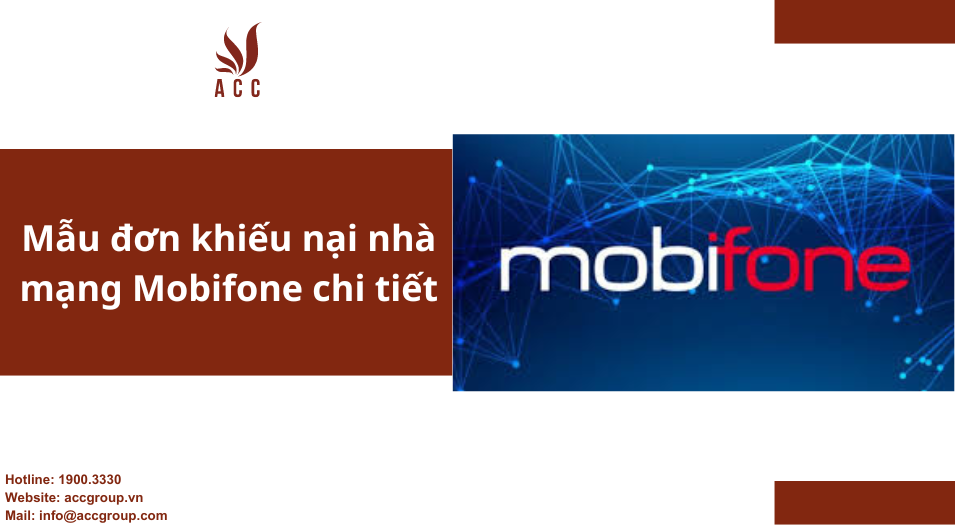 Mẫu đơn khiếu nại nhà mạng Mobifone chi tiết