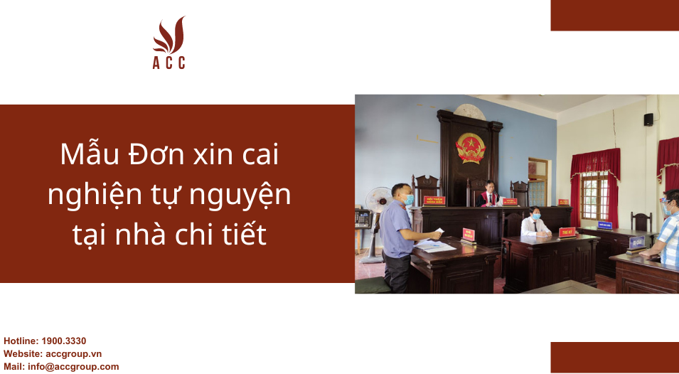 Mẫu Đơn xin cai nghiện tự nguyện tại nhà chi tiết