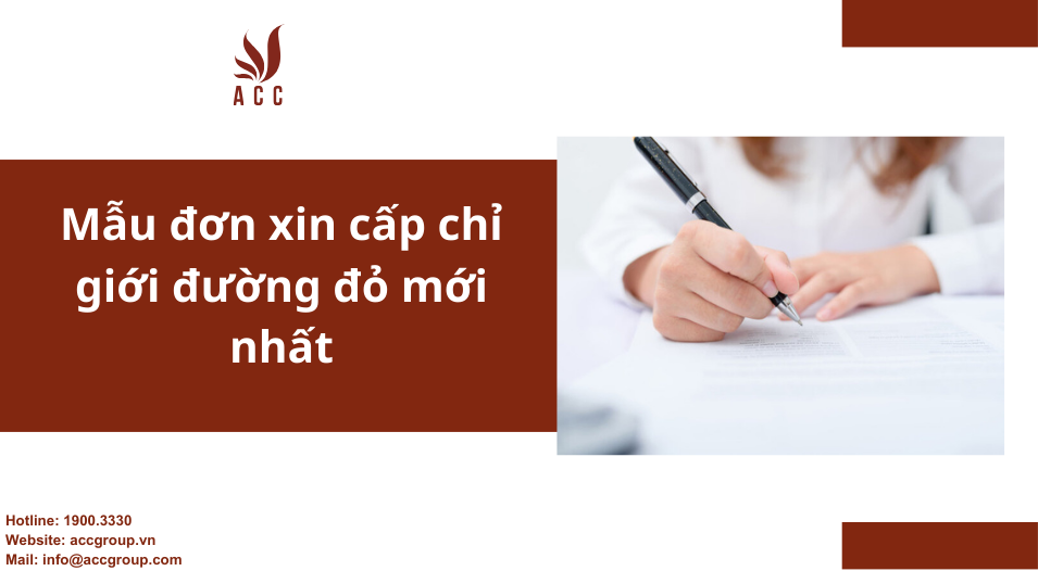 Mẫu đơn xin cấp chỉ giới đường đỏ mới nhất