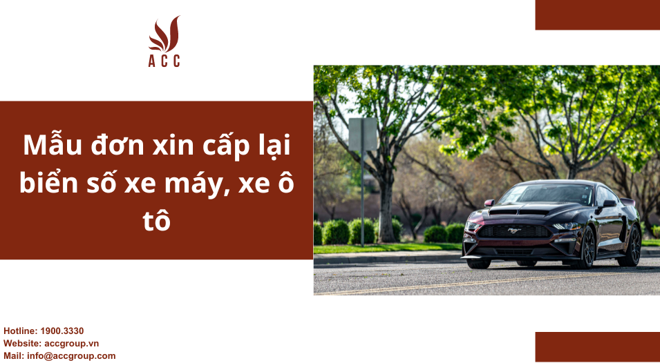Mẫu đơn xin cấp lại biển số xe máy, xe ô tô