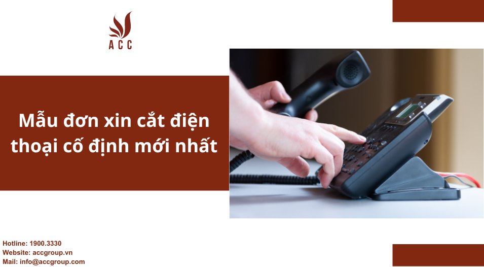 Mẫu đơn xin cắt điện thoại cố định mới nhất