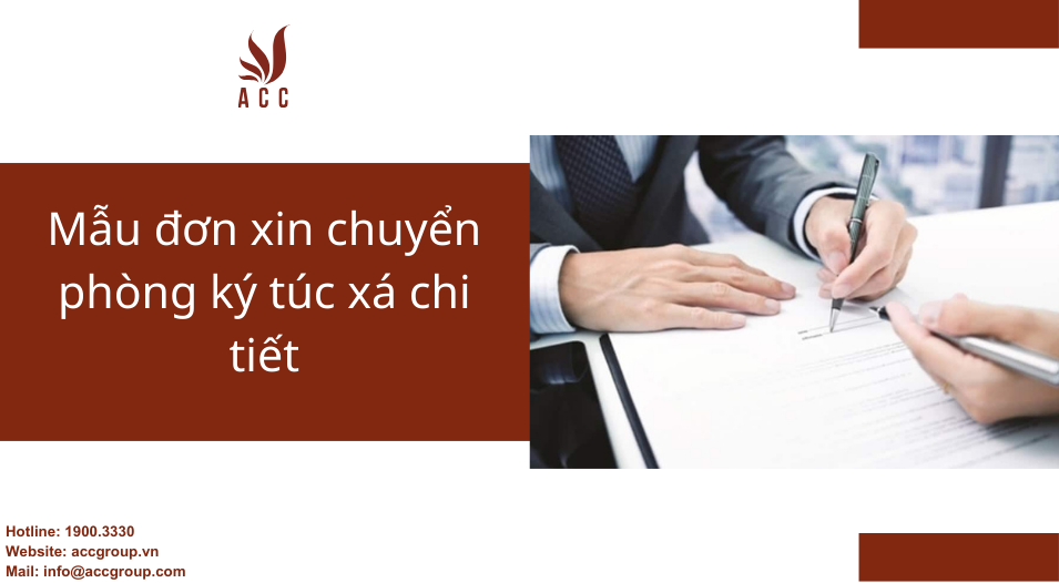 Mẫu đơn xin chuyển phòng ký túc xá chi tiết